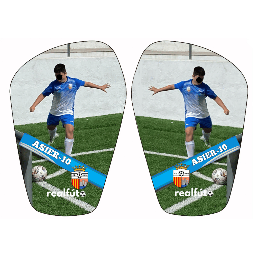 Espinilleras  fútbol personalizadas