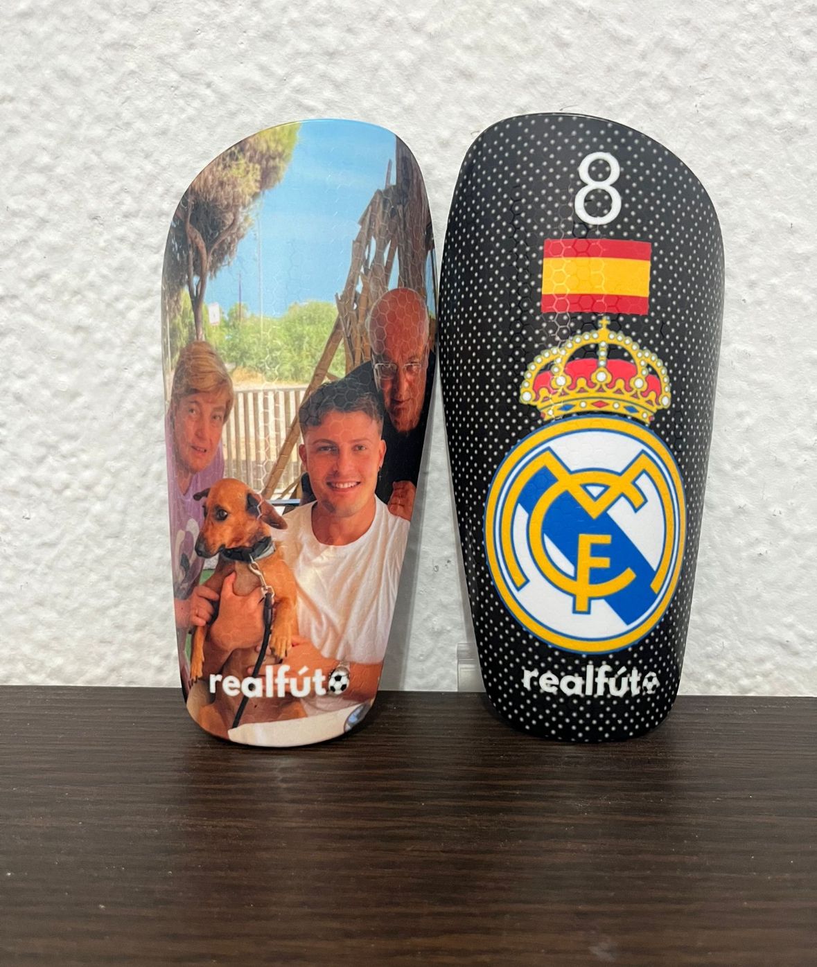 Espinilleras  fútbol personalizadas vini