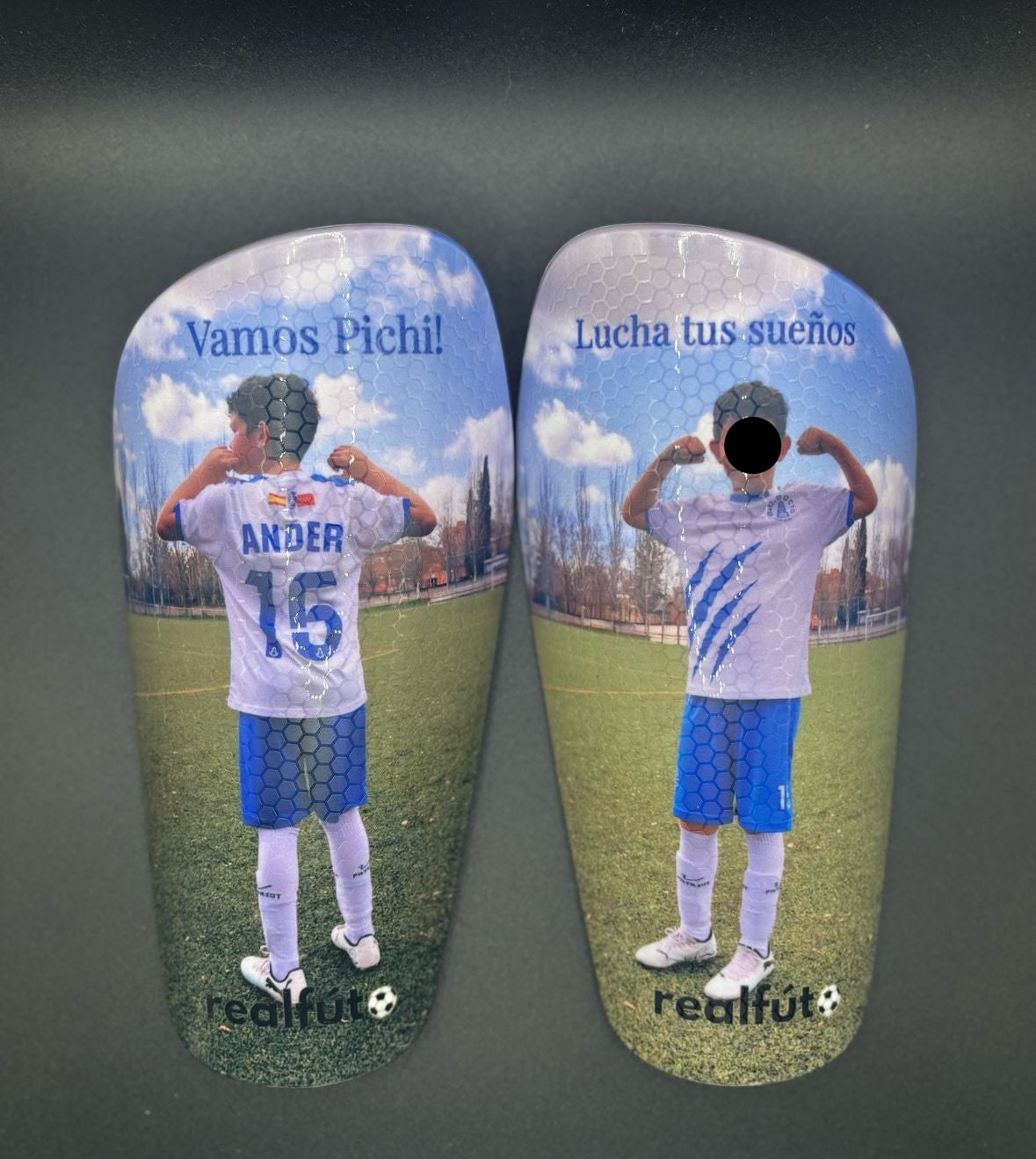 Espinilleras  fútbol personalizadas