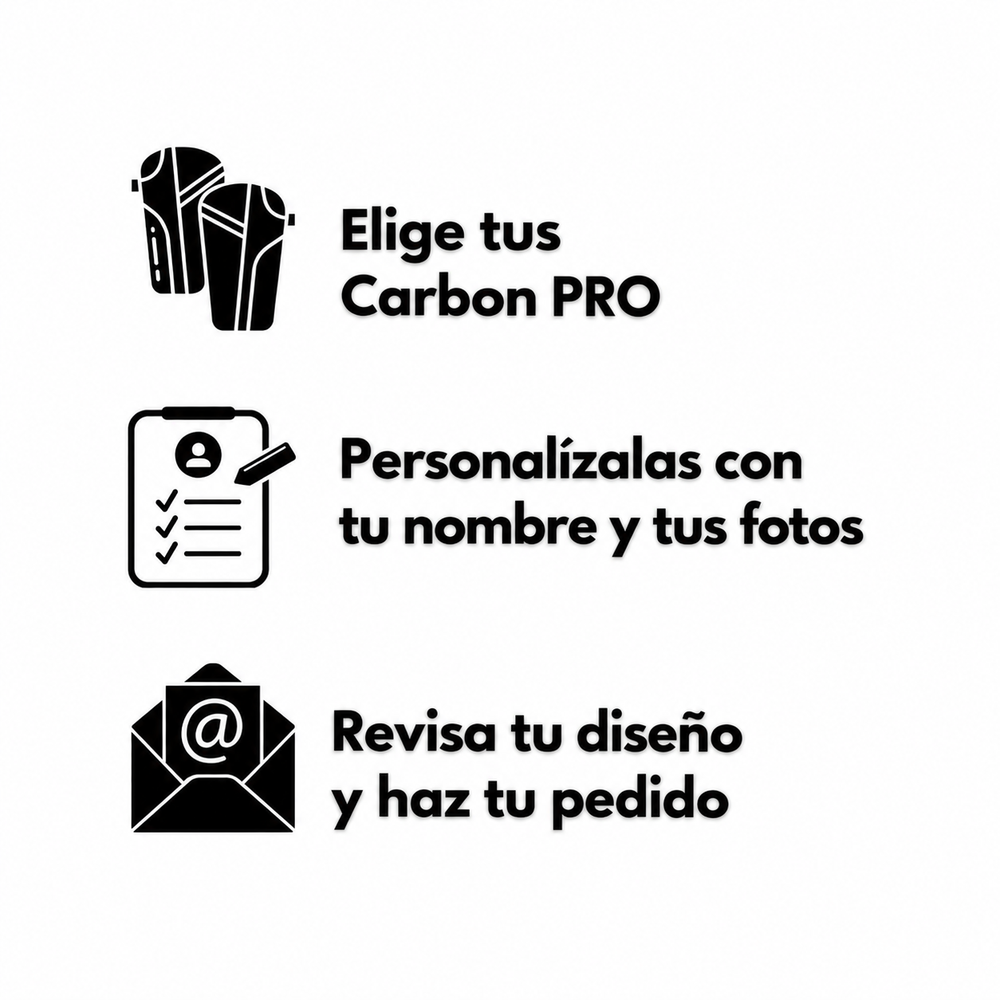Diseñamos tus espinilleras Realfút Carbon PRO