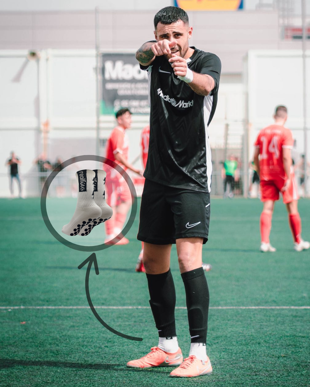 Calcetines fútbol antideslizantes