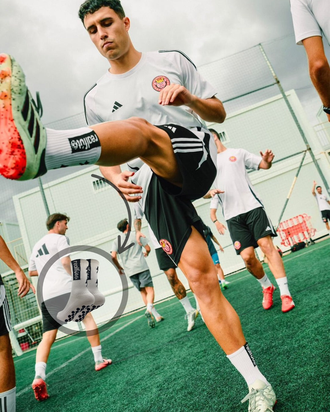 Calcetines fútbol antideslizantes