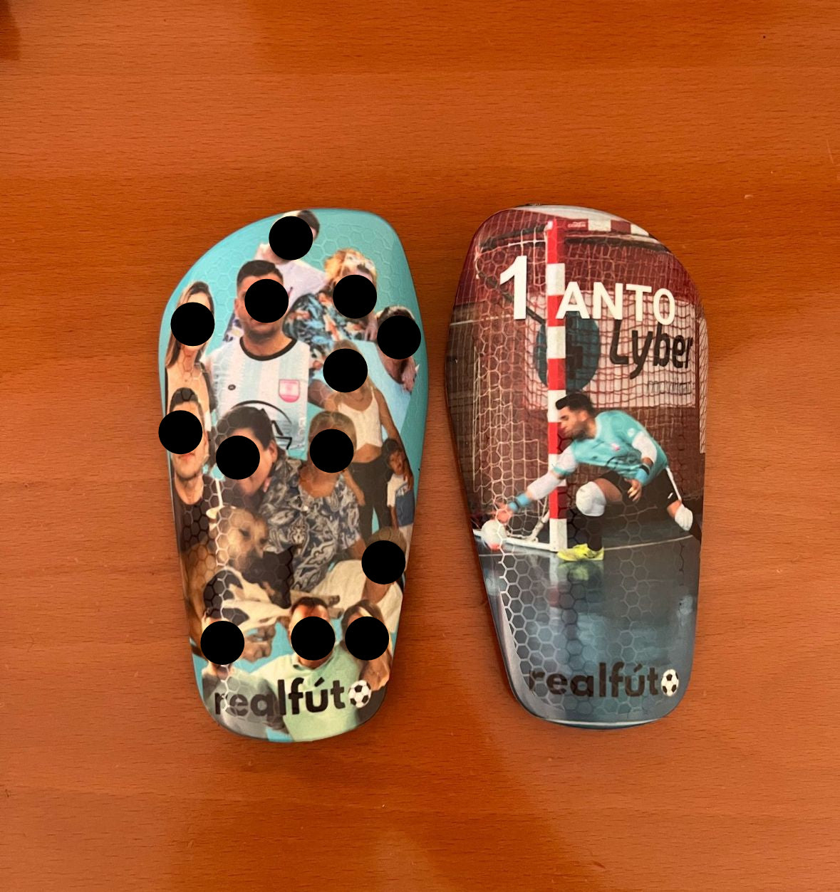 Espinilleras  fútbol personalizadas
